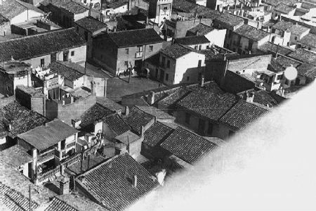 Vista de la Plaza del Rallado ( Actual Pl. Madre de los Desamparados ) Foto del ao 1953.