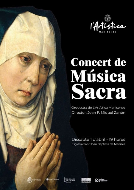 LArtstica Manisense ofereix un Concert de Msica Sacra el prxim 1 dabril