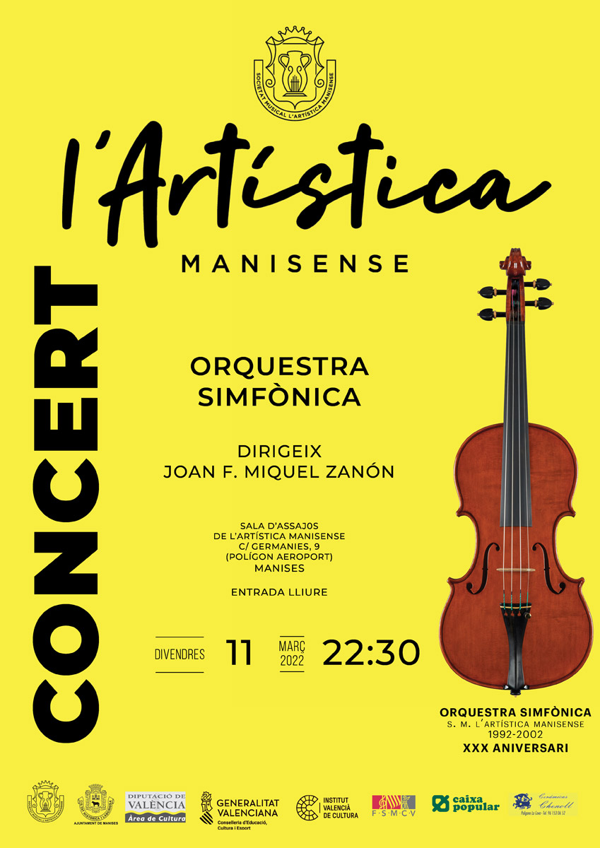 Concert de l'Orquesta Simfònica de l'Artística Manisense