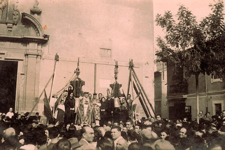 Bendición de las campanas del convento de las Carmelitas. Domingo 23 de octubre de 1927.