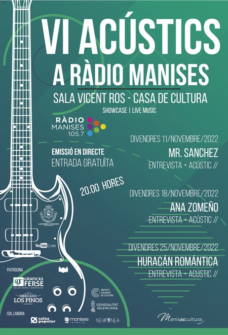 Els Acústics a Ràdio Manises llenan de música en directo el mes de noviembre
