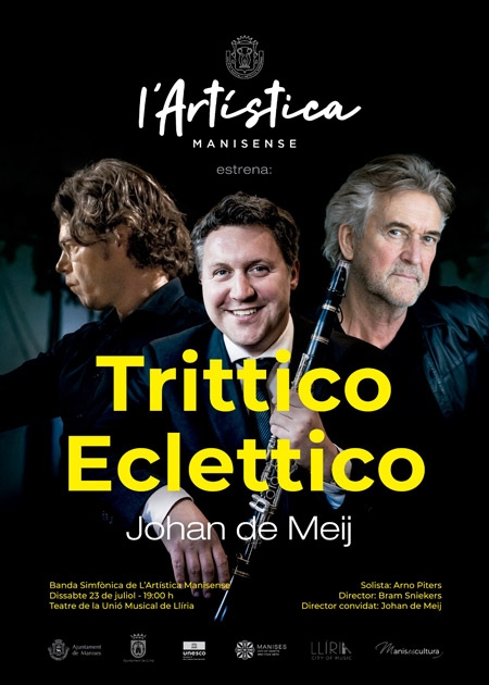 L´Artística Manisense estrena Trittico Eclettico, de Johan de Meij