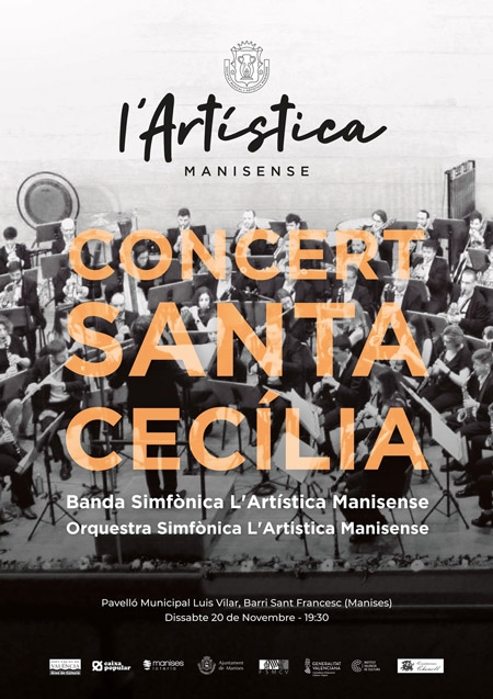Este dissabte, Concert de Santa Cecília - Artística Manisense